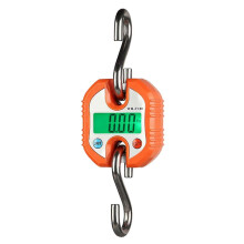 (As show, One size) Orange Digital Hanging Scale 150kg/ 330lb Portable Crane Scale Lcd Backlight Steel Hook Scales for Farm, Fishing, Hunting, Food Market, Outdoor Work