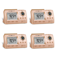 Islamic Muslim Prayer Alarm Azan Clock for Desktop Table Clock Gold
