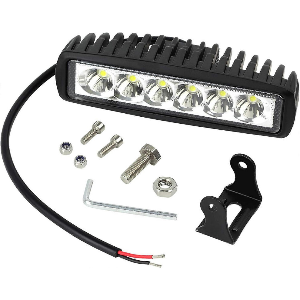 (As Show, One Size) 18W Led Work Light 12V 24V Led Work Light Waterproof Bar Beam Slender Lamp For Boat Truck Car Suv Atv 4704245246068