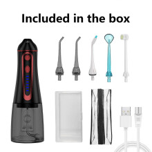 (As show, One size) Portable Electric Dental FlosserScalerDental CleanerHome Flosser Black
