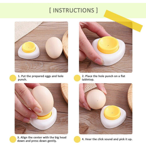 (As show, One size) Set of 2 Egg Beaters, Semi-automatic Kitchen Tool, Chicken Egg Separator 2