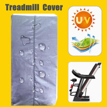 (As show, One size) Waterproof Foldable Treadmill Protective Cover (Silver 95*75*160cm) Sun and Dust Protection For Indoor or Outdoor, Sports Equipment Cover
