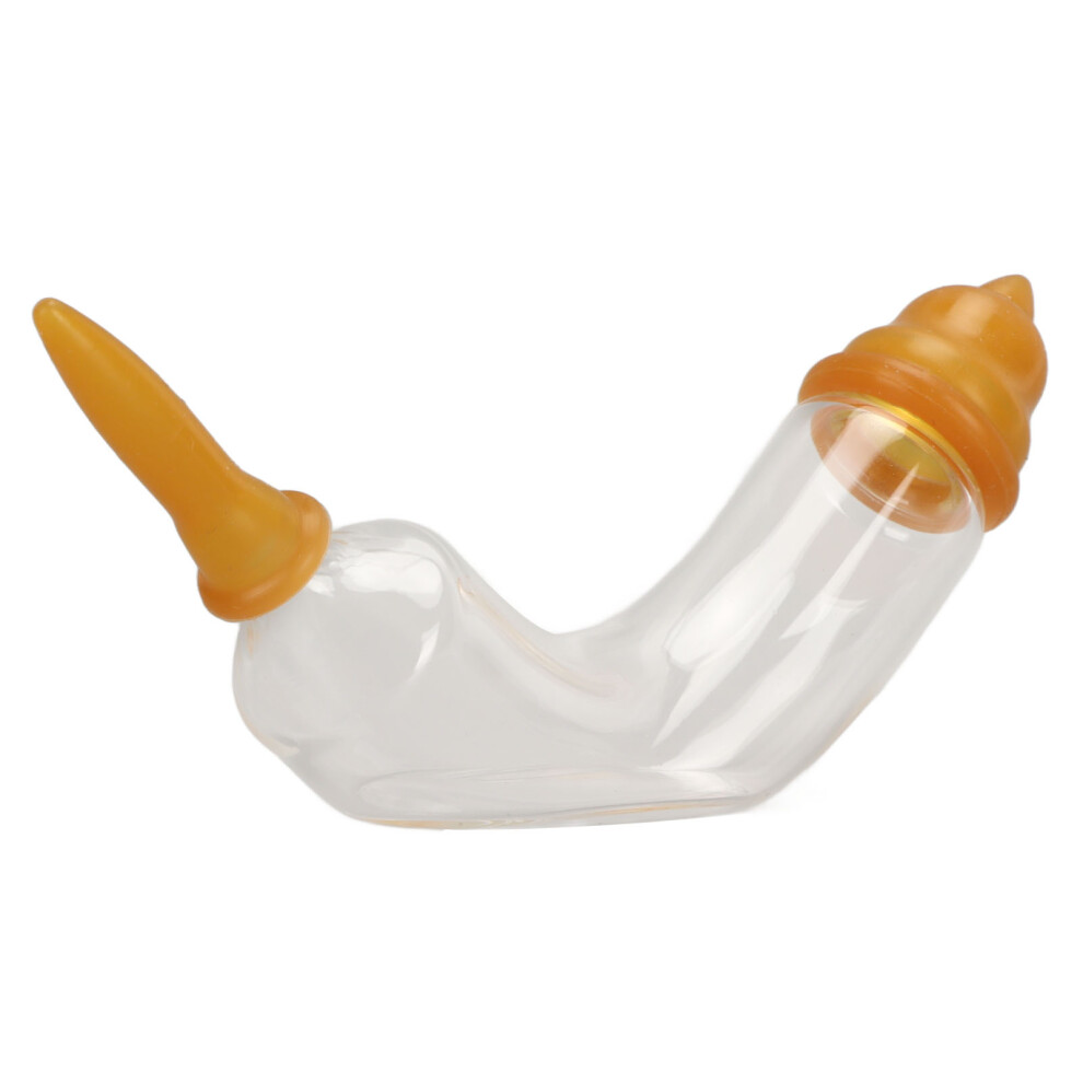 Pet Milk Feeding Bottle Glass Adjustable Arc Design Newborn Pet Milk Feeder for Kitten Puppy Hamster 10ml