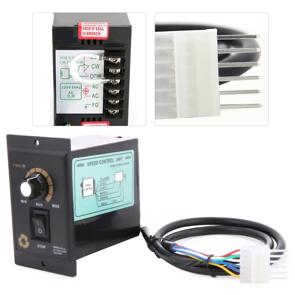 Ac 220V 50/60Hz 300/400/500W Ac Motor Speed Controller Electric Motor Speed Regulator(500W) 5091311719427