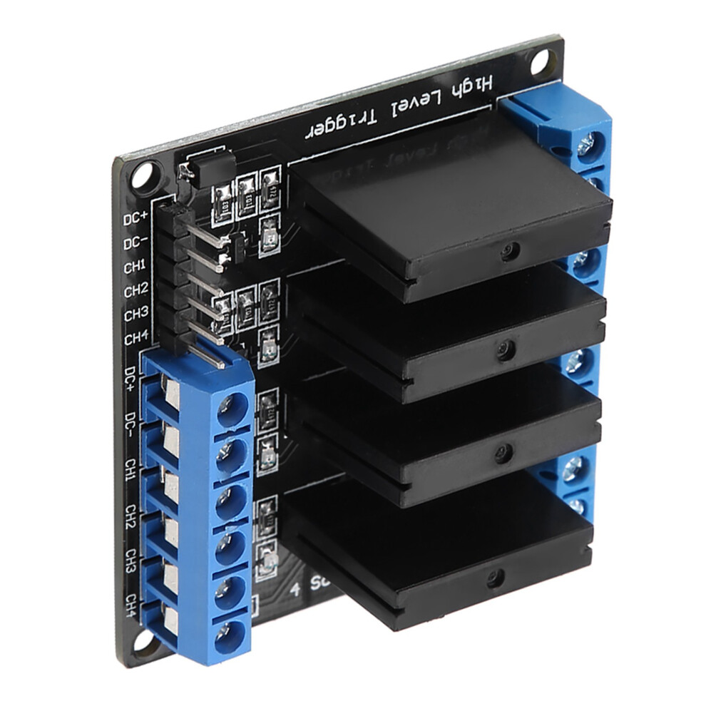 4 Channels Solid State Relay Module DcâAc 5V High Level Trigger With Fuse 2A 9471311719546