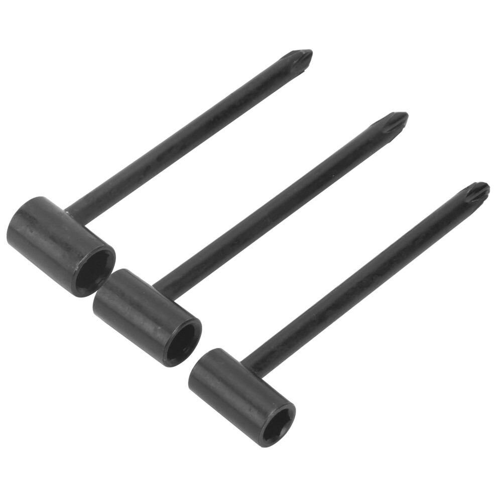 3Pcs Guitar Rod Wrench Iron 7Mm / 8Mm / 6.35Mm Universal Instrument Adjustment Toolblack 3451311720410