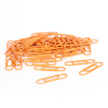 Niedliches orangefarbenes Büroklammern-Set – Kleine, einzigartige Form, langlebig & tragbar (3 Boxen) HEIß
