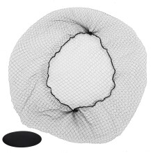 144 Stück Nylon atmungsaktive Haarwuschelnetze 50cm Schwarzes Haarnetz Mesh