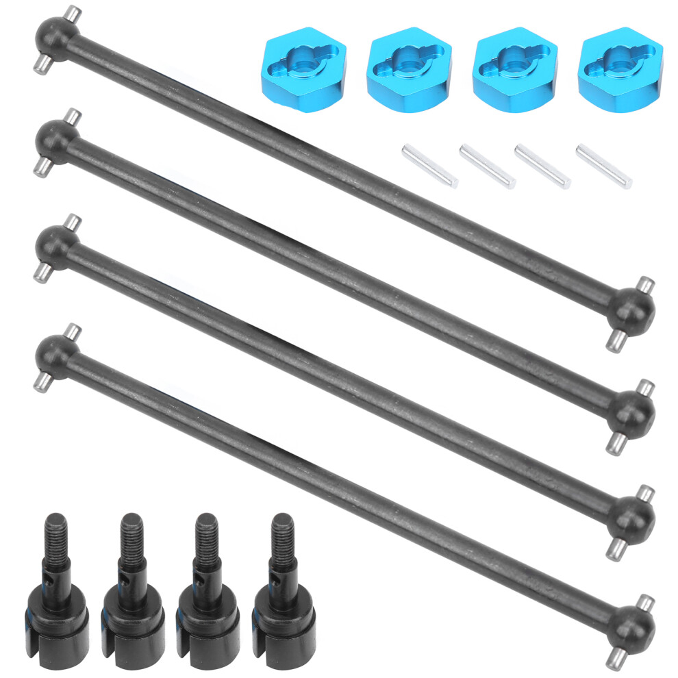 Universal Drive Shaft 5Mm Wheel Hub Adapter Combiner Fit For Hsp 94111 94108 1/10 Rc Carblack 7891311722476