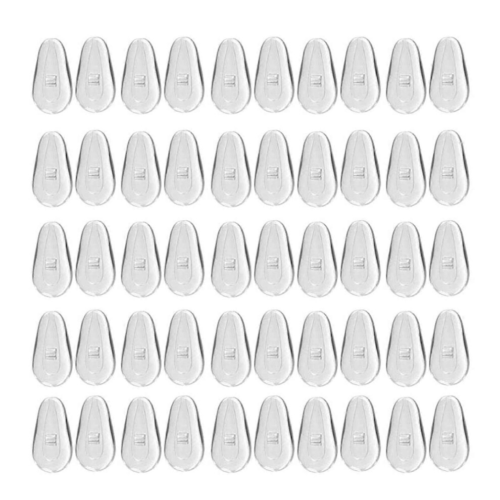 Furtalk (As Show, One Size) 25Pair Air Chamber Silicone Nose Pads For Eyeglasses Eyewear Glasses Accessories