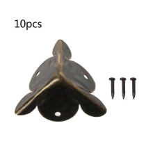 (As show, One size) 10 Pcs Vintage Cabinet Box Decor Corner Furniture Corner Protector Edge Guards