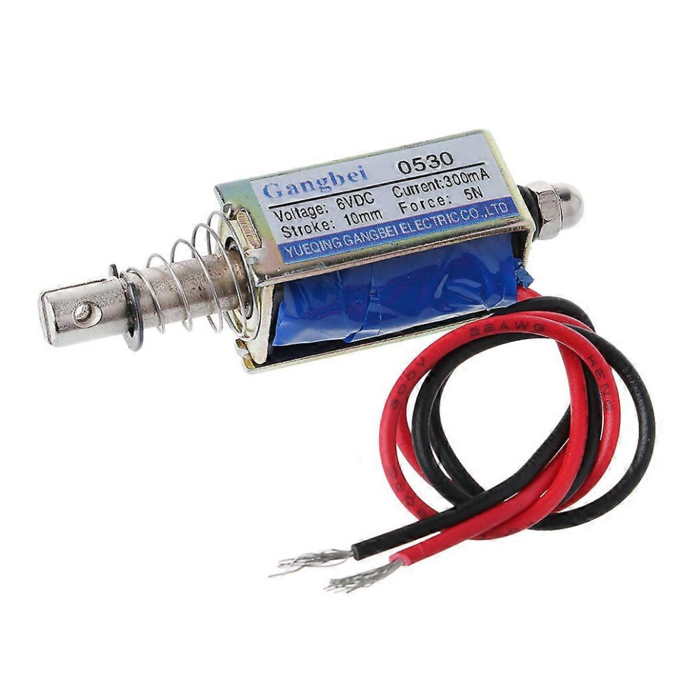 (12V, One Size) Jf-0530B Dc 6V 12V Push-Pull Type Gangbei-0530B Frame Dc Solenoid Electromagnet 5021564553554