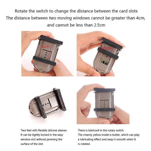 (As show, One size) Adjustable Sliding Window Locks Window Wedge Window Stopper for Home Window 2