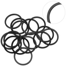 Aluminiumlegierung Fahrrad-Kurbelgehäuse-Dichtungsring Abstandshalter Schwarz 15 Stück