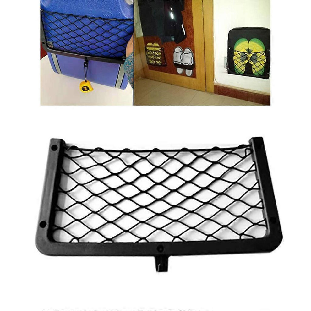 (As Show, One Size) Car Net Pocket Organizer Space Saver Map Mobile Phone Debris Purse Pocket 5021564554018