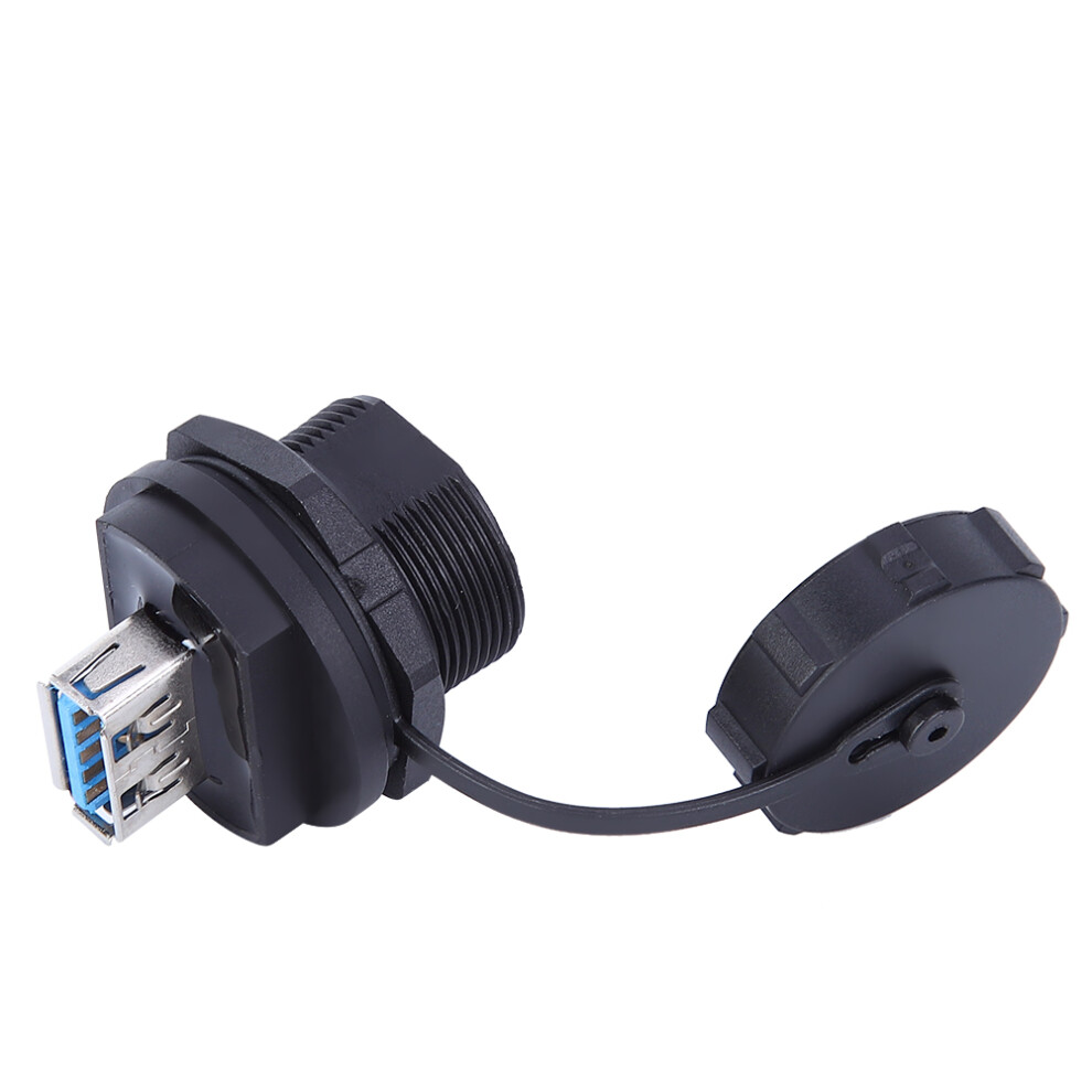 Waterproof Usb Connector Copper Contact Pa66 Insulator Usb3.0 Double Female Dustproof Cover 4991311724357