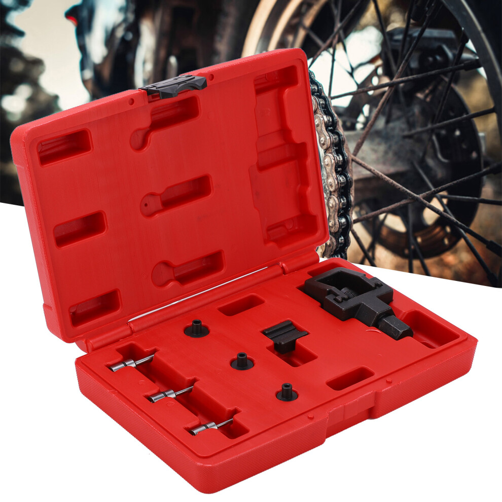 8Pcs Motorcycle Car Drive Cam Chain Splitter Breaker With Riveting Tool Set 3141311724302