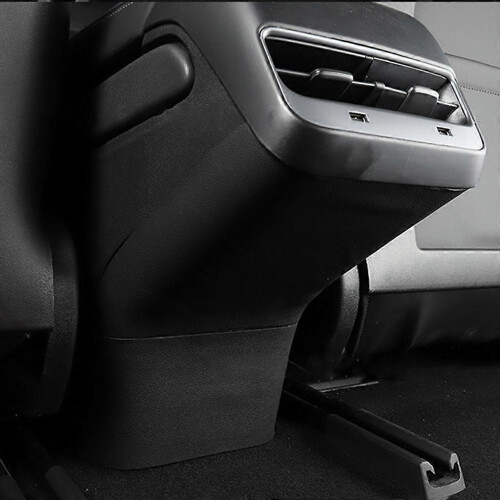 (As show, One size) Interior Rear Armrest Scratch Protection Protect Origional Panel for Model 3 Y 2