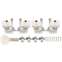 Elegantes Banjo-Stimmwirbel-Set 4+1 aus langlebigem Zinklegierung und PVC-Design