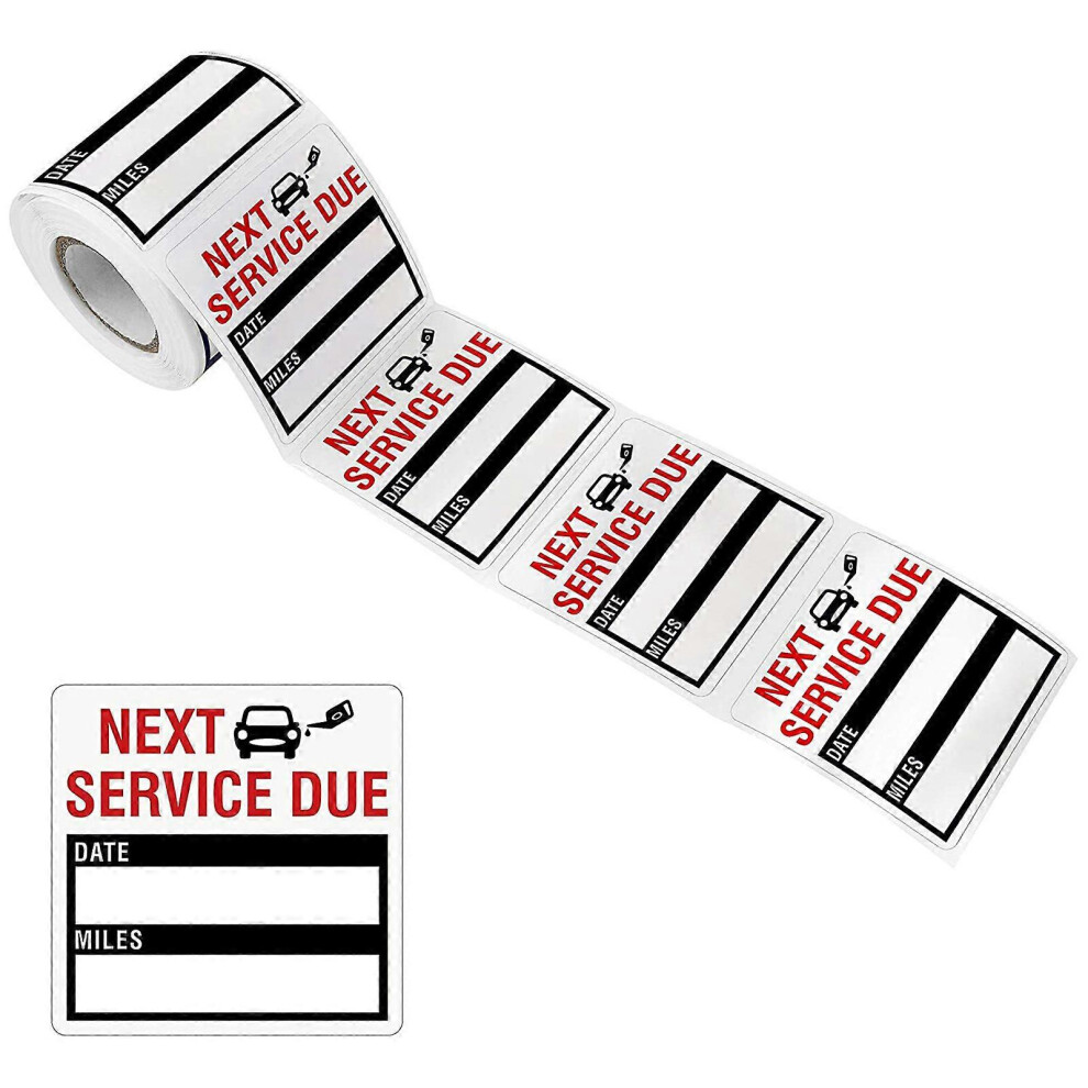 (, One Size) Oil Change Service Reminder Sticker Windshield Labels Windshield Stickers Black 5021564553394