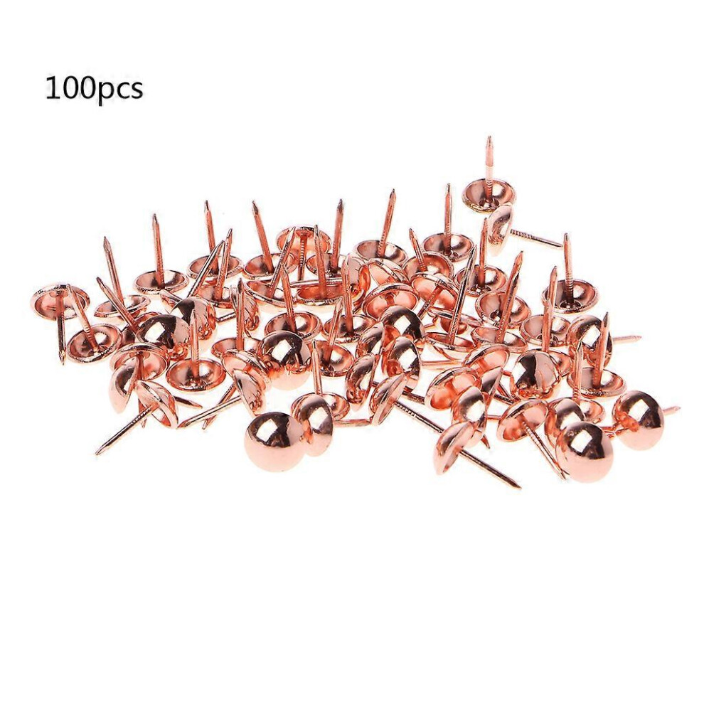 (Green Bronze, One Size) 100 Pcs Furniture Upholstery Tacks Doornail Hardware Thick Pushpin Hobnail 5021564553806