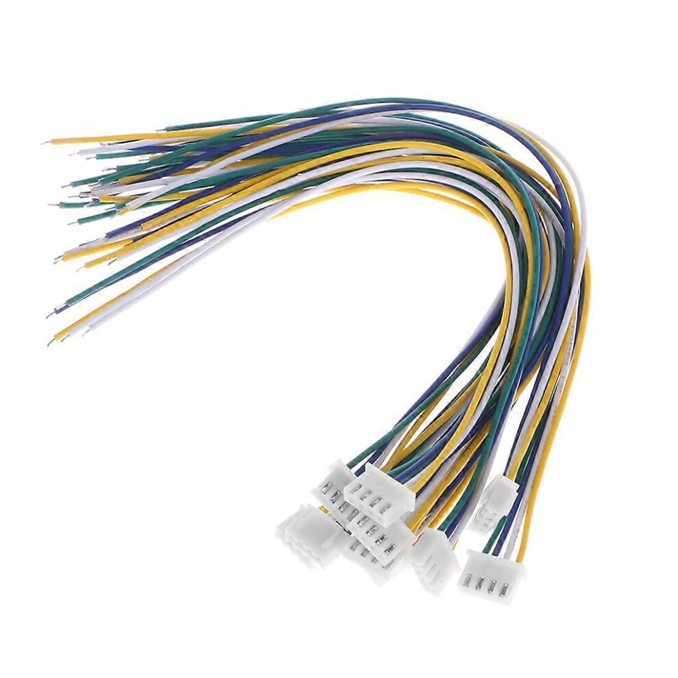 (As Show, One Size) 10Pcs 4 Pin Mini Micro Jst Xh 2.54Mm 24Awg Connector Plug With Wires 200Mm 5021564533518