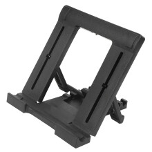 Plastischer 5-Gang-Verstellbarer Handy- & Tablet-Ständer, 7-11 Zoll, Tragbar, Schwarz