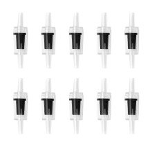 (Black, One size) 10 Pcs Check Valves One Way Non Return Valve for Aquarium Air Pump 3 Colors