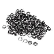 Hochwertige Premium 100 Stück 6 mm Glockenfarben Messing-Augenösen für Mode & DIY-Anwendungen