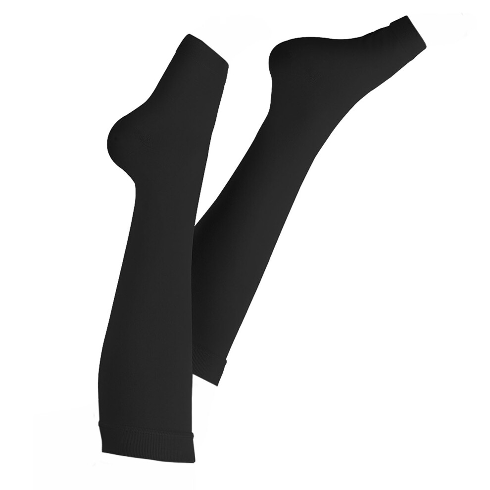 Calf Compression Sleeves Breathable Mid Calf Toeless Socks for Running Sports Fitness