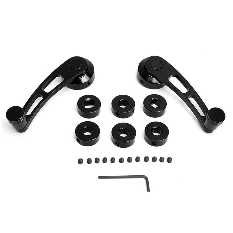 2Pcs Alloy Window Handle Riser Winder Crank Fit For Classic Car 3371311726932