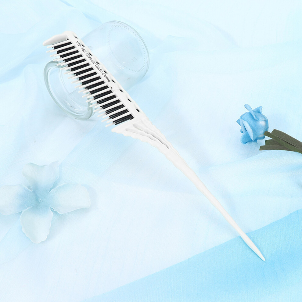 Unisex White Hair Care Hair Styling Modeling Comb Lightweight Hair Salon Supplies Comb (White)