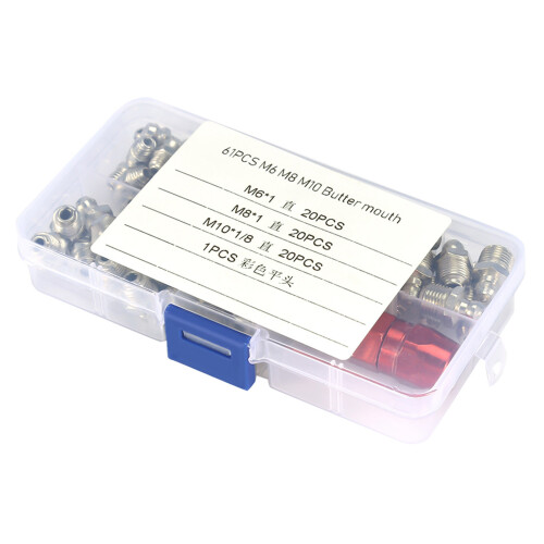 Fettstiftanschluss-Set 60 Stück – Mechanisches Schmierteilset 1