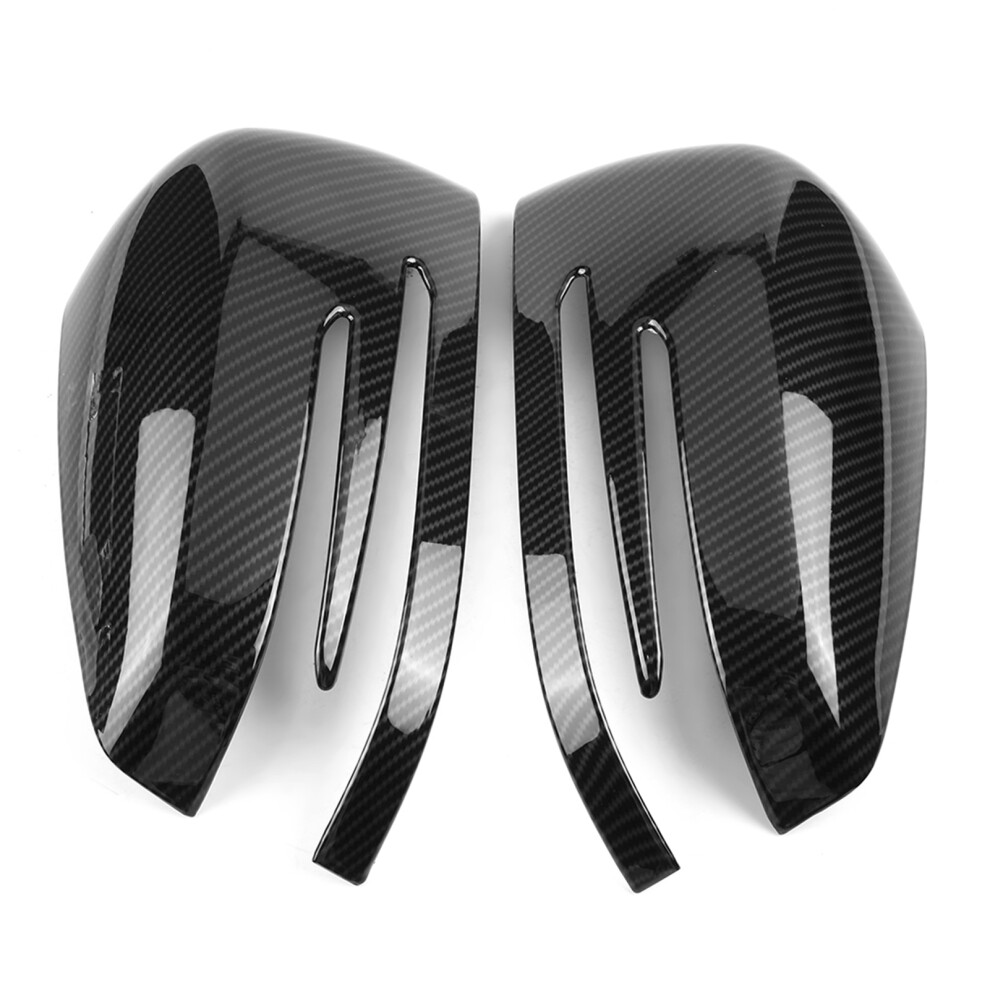 Carbon Fiber Side Rearview Mirror Cap Cover Trim For Benz A B C E Gla Class W204 W212 3451311728843
