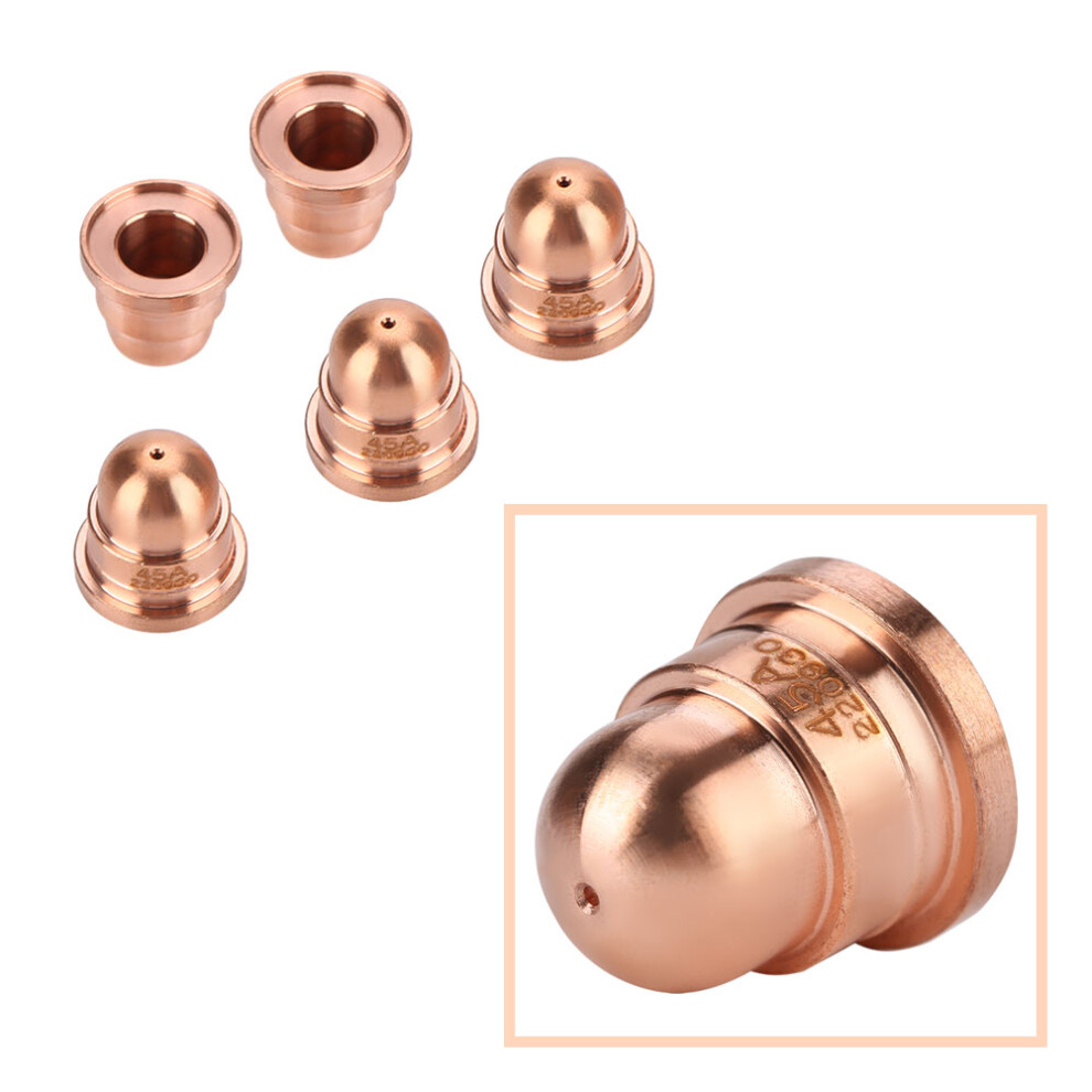 5Pcs Plasma Cutter Nozzles Torch Tips Consumables 220930 For Max65 Cutting Machine 8721311729887