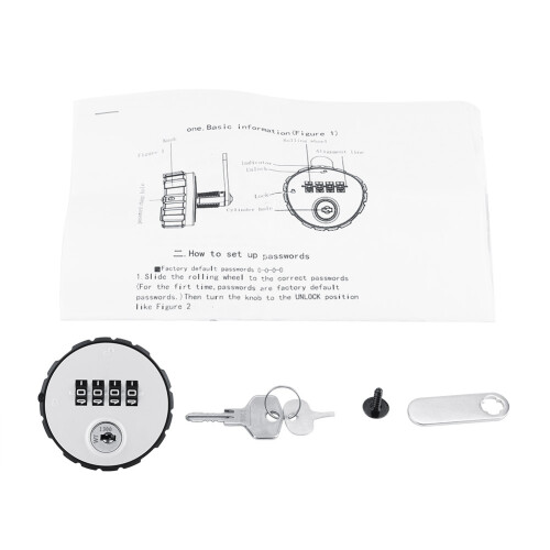 Digital Zinc Alloy Code Combination Cam Cabinet Convenient Password Safe Lock with Keys 26mm 1