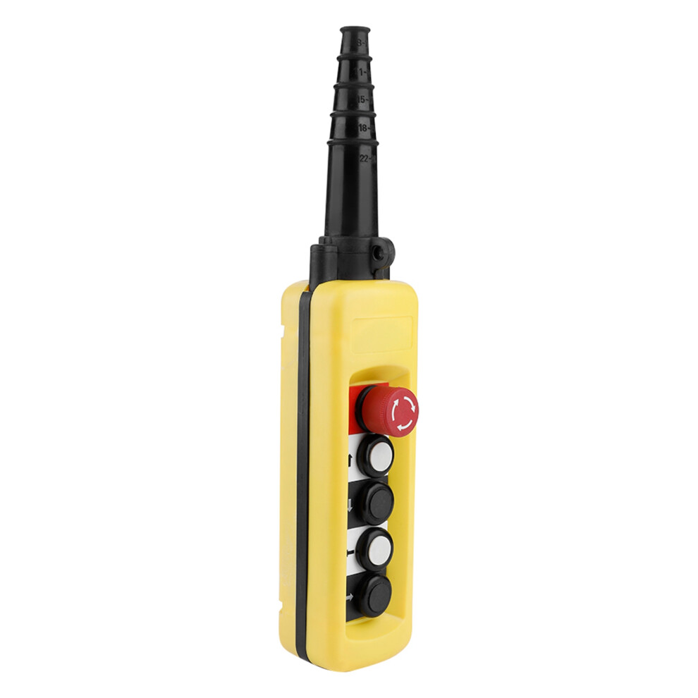 Crane Chain Hoist Push Button Switch Lifting Pendant Controller 4 Buttons 7691311730651