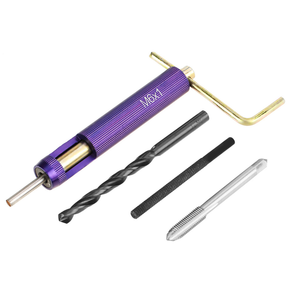 M6 Stainless Steel Wire Thread Insert Combination Tool Set Thread Repair Kit 6951311731296