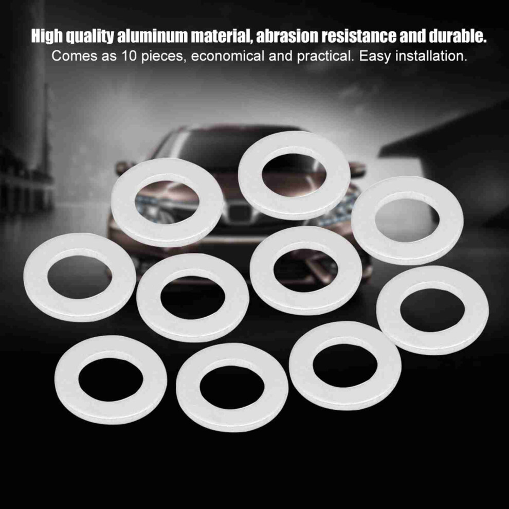 10Pcs Oil Drain Plug Washer Gaskets For Honda/Acura 94109-14000 5021311732591