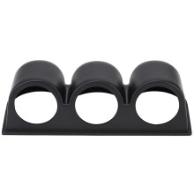 Schwarzer Universal 52mm 3-Loch Armaturenbrett-Montagehalter für Auto, LKW, Boot