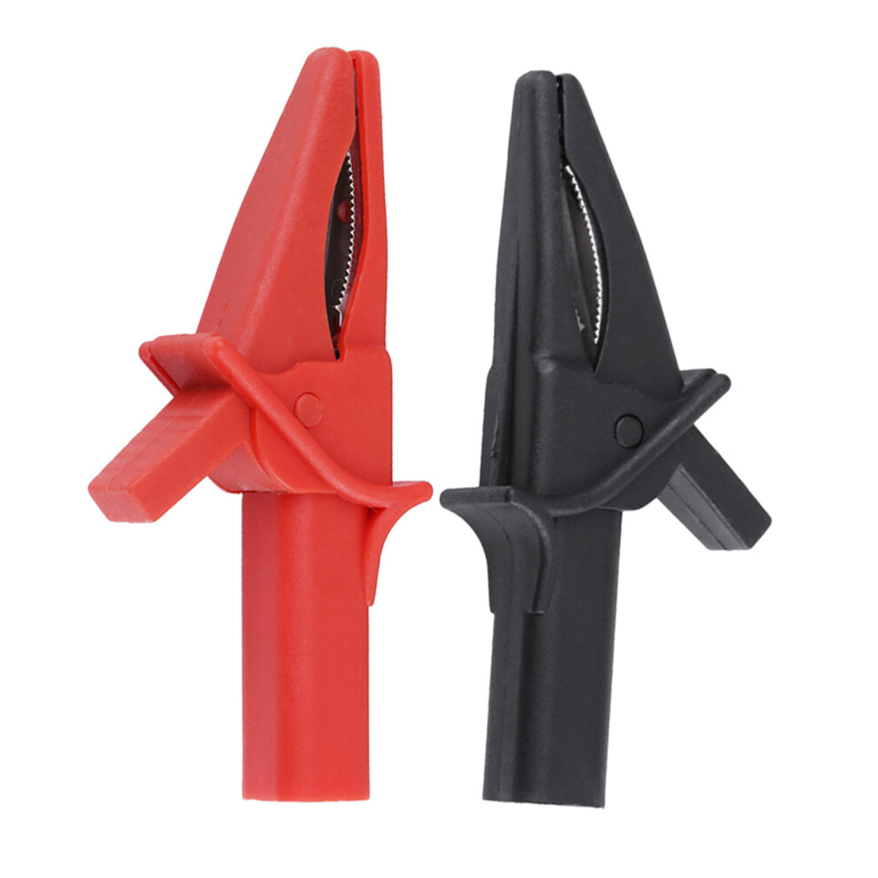 2Pcs Fitting Of Dso3064 Ht18a Large Dolphin Gator Clips Red Black For Oscilloscope 9401311734225