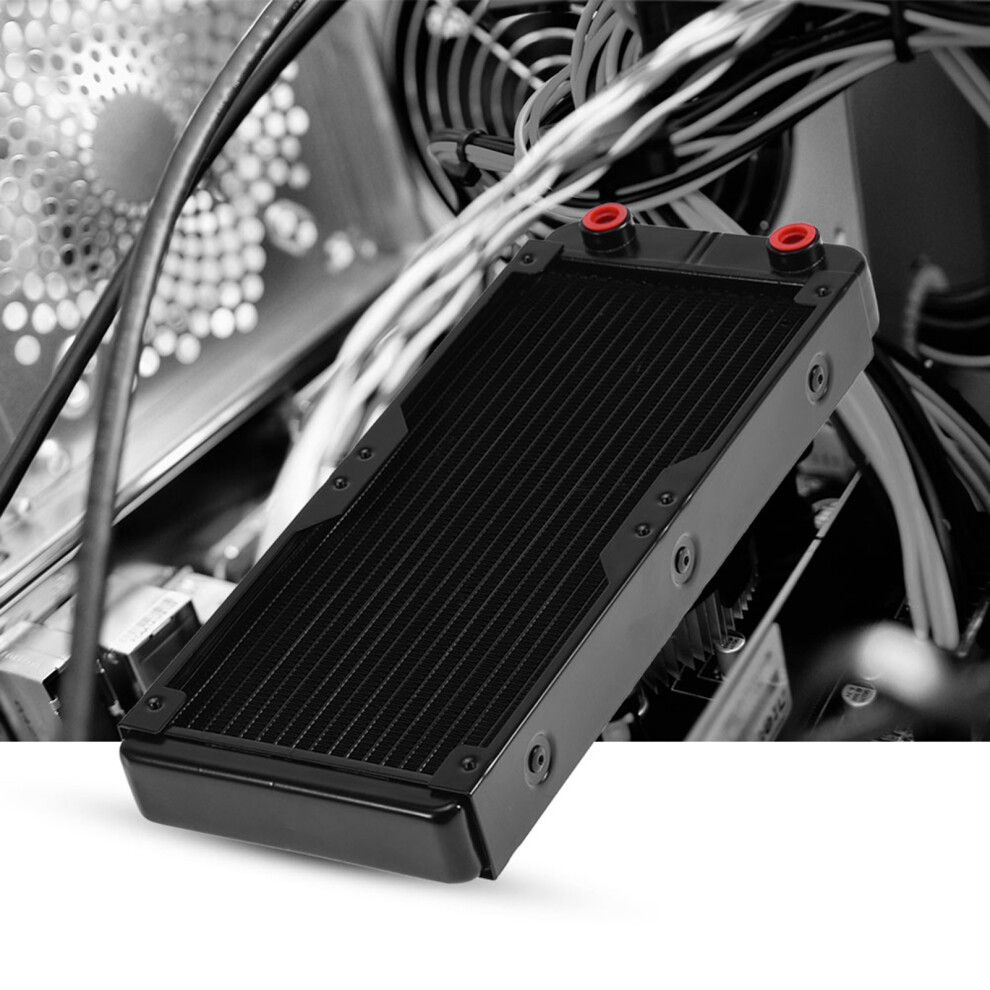 240Mm Aluminum Computer Ra/Diator Water Cooling Cooler 18 Tubes Heat Exchanger Cpu Heat Sink 9421311733912