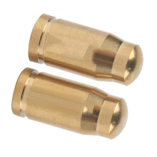 2 Stück Titanlegierung Mountainbike-Ventilkappen Gold 1,6 cm Gasaustritt