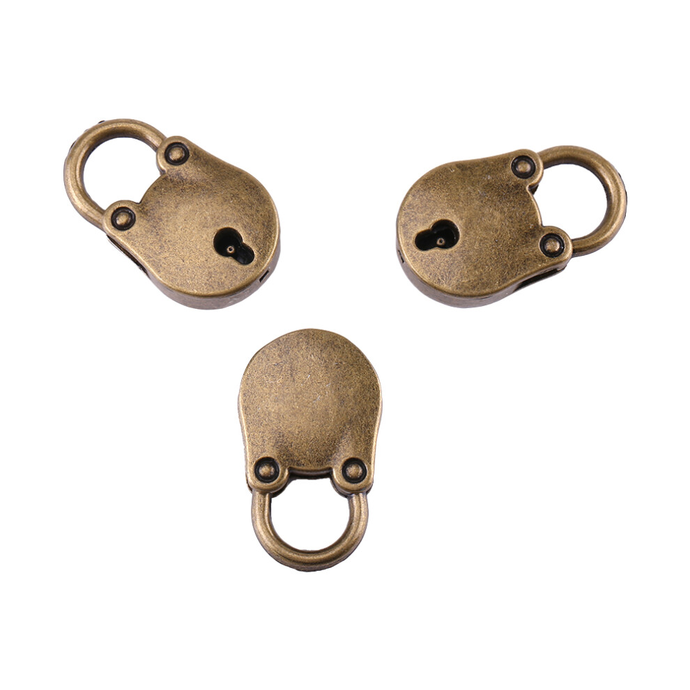 Alloy Vintage Style Mini Padlocks Lock For Small Luggage Box Home Hardware Decoration 7901311734765