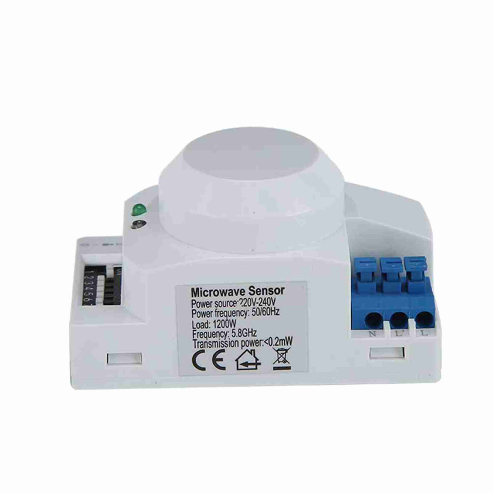 360 Degree Radar Microwave Sensor Motion Detector Smart Light Switch 220Vâ240Vac Skâ600 7901311734895