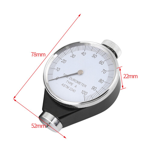 Shore Type A Rubber Tire Durometer Hardness Tester Meter 0‑100 Degrees(A) 2