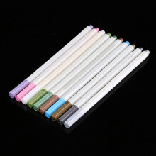 10 Stück Metallic-Farbmarkierstifte, 1mm, 16,5cm, assortierte Farben