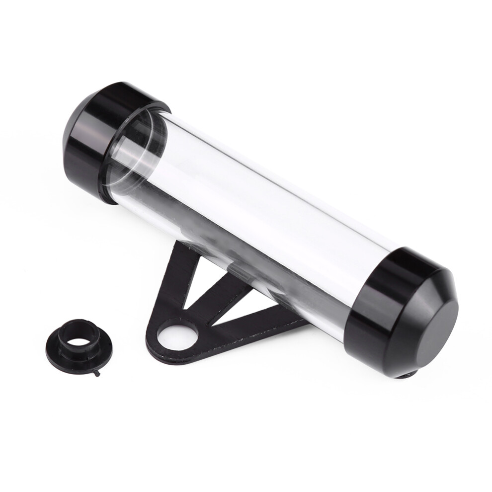 Universal Motorcycle Motorbike Secure Tax Disc Tube Cylindrical Holder Frame Waterproof Black 8081311735838
