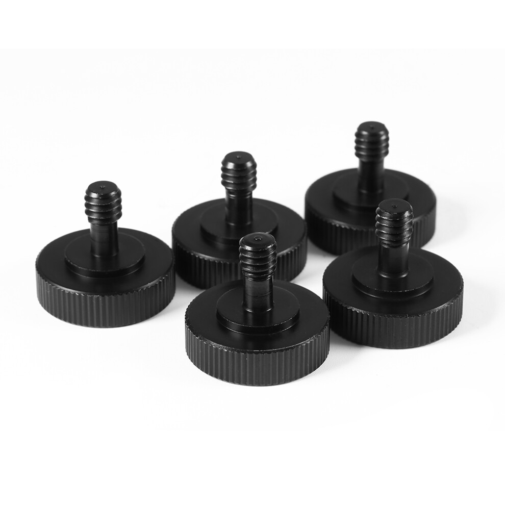 New 1/4" Male To 1/4" Female Screw Adapter For Camera Tripod Bracket Stand Black 7611311736170