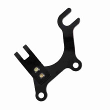 Verstellbarer Scheibenbremsenadapter für Fahrräder mit 22/31,8 mm Klemmung, Schwarz